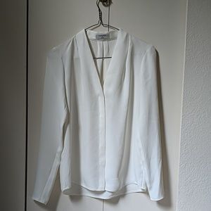 Blouse - white Aritzia Babaton